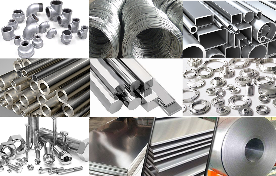 Industrial metal pipes and steel manufacturing